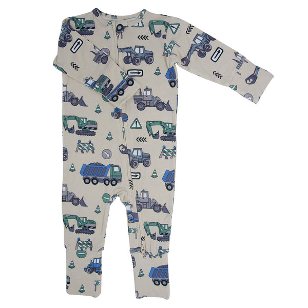 trucks-diggers-construction-convertible-romper Sweet Bamboo - Sophia's StyleRompers-1